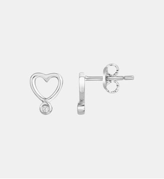 Boucles d'oreilles Délicate entrevue en Argent - La Garçonne Diamant - Argent