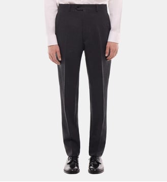 Pantalon de costume en flanelle - Fursac - Anthracite