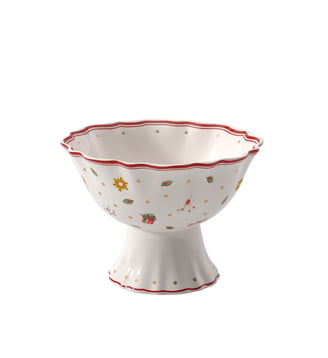Compotier sur pied - Villeroy & Boch - Rouge blanc