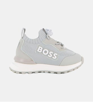 Basket à lacets - BOSS Kidswear - Quiet grey