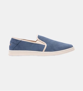 Slip-on Combourg nubuck texturé - Le Formier - Bleu