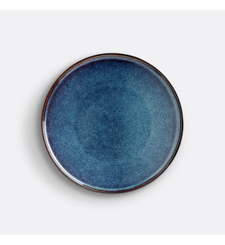 Lot de 6 assiettes à dessert en grès - La Redoute Interieurs - Bleu