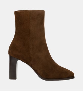 Boots Talon Haut May Cuir Suédé - Bobbies - Brun rockies