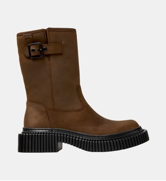 Bottines Pix Berlin cuir - Camper - Marron moyen