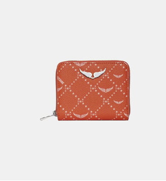 Porte-Monnaie Mini ZV Monogram - Zadig&Voltaire - Orange flame