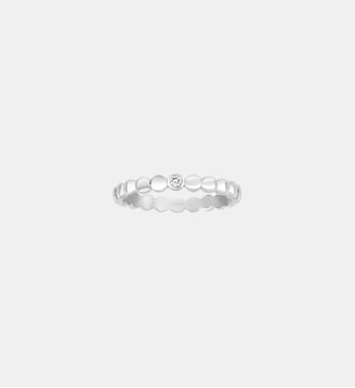 Alliance Empreinte en Argent avec diamant blanc - La Garçonne Diamant - Argent