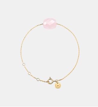 Bracelet, quartz rose, or jaune Morganne Bello