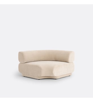 Angle modulable velours texturé - La Redoute Interieurs - Écru