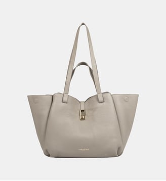 Sac cabas Milano Horizon en cuir - Lancaster - Mastic