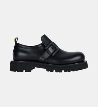 Mocassins Anthem en cuir glacé - Balmain - Noir