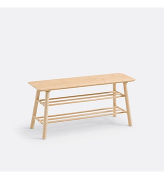 Banc d'entrée avec rangement chaussures, Ivo - So'Home - Naturel