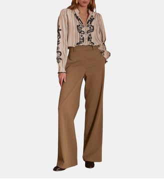 Pantalon Layla taille haute  - Maison 123 - Vert