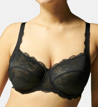 Soutien-gorge avec armatures decollete carre - Noir - Simone Pérèle - Noir