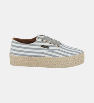 Baskets basses espadrille à plateforme COSMIC - Les Tropeziennes par M. Belarbi - Bleu