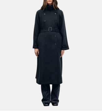 Trench en laine mélangée - VERA - Gerard Darel - Anthracite
