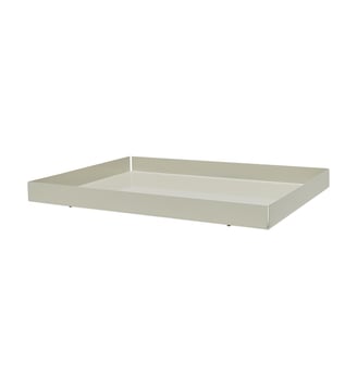 Plateau en acier avec crochets - OYOY - Beige