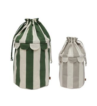Panier de rangement en polyester Mini - OYOY - Gris