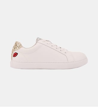 Baskets En Cuir Simone S - Bons Baisers - Blanc