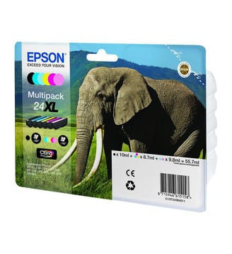 Cartouche d'encre N°24 XL Pack 6 cartouches - Epson - Multicolore