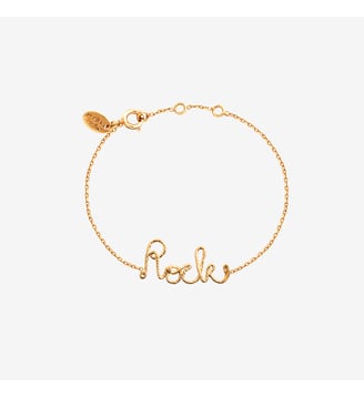 Bracelet doré rock - bling - Caroline Najman - Doré