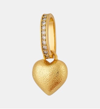 Pendentif Coeur Preuve d'Amour, Tendresse et Courage - Les Néréides - Doré