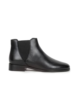 Bottines Plates Chelsea Cuir d Agneau - Bobbies - Noir