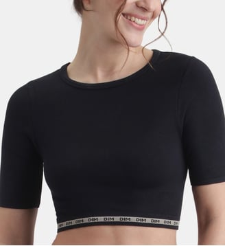 Top col rond Icons - Dim - Noir