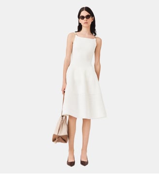 Robe longue en maille - Maje - Blanc