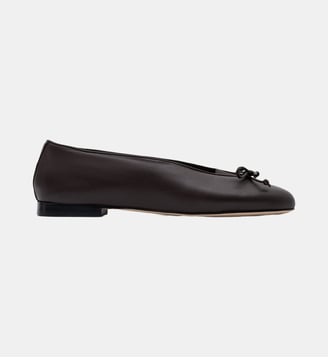 Jasper - Ballerines En Cuir Nappa Expresso - Parallèle - Expresso
