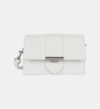 Petit sac trotteur Paris Ily en cuir - Lancaster - Blanc cassé