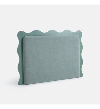 Tête de lit rembourrée, tissu chenille - La Redoute Interieurs - Céladon