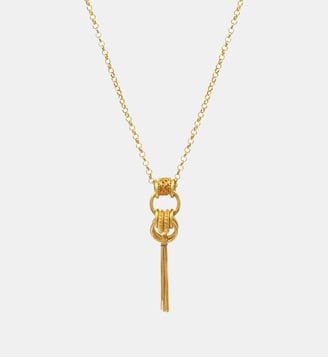 Collier sautoir   doré à l'or fin - Alicudi - Satellite - Doré