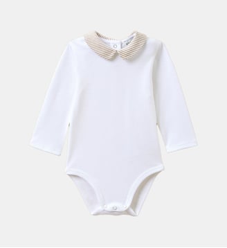 Body col rayé Bébé - Cyrillus - Rayure marron et ecru