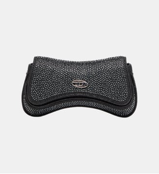 Play-Petit sac à bandoulière avec cristaux - Diesel - Noir