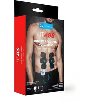 Electrode abdos pour Classic 2 et Duo Sport 2 - Bluetens - Noir