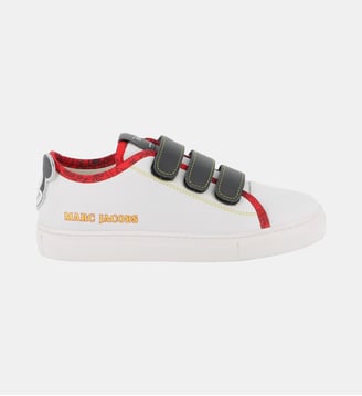 Baskets en cuir de vachette - Marc Jacobs Kids - Blanc
