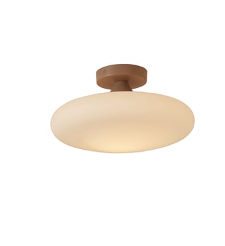 Plafonniere Sapporo - Blanc - Ø34cm - It's About Romi - Brun sable