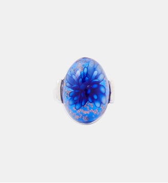 Grosse bague ovale bleue - Balaboosté - Bleu