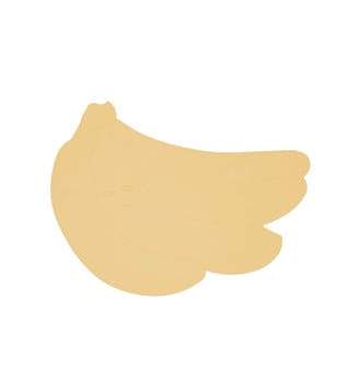 Set de table banane en silicone avec motifs - OYOY - Jaune