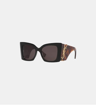 Lunettes de soleil Rectangulaire SL M119 Blaze - Saint Laurent - Noir