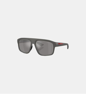 Lunettes de soleil Irrégulier PS B02S - Prada Linea Rossa - Gris