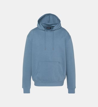 Sweatshirt à capuche custom thunder - Schott - Bleu jean
