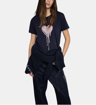 T-shirt Walk - Zadig&Voltaire - Bleu encre