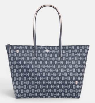 Grand sac cabas L.12.12 Concept imprimé - Lacoste - Bleu
