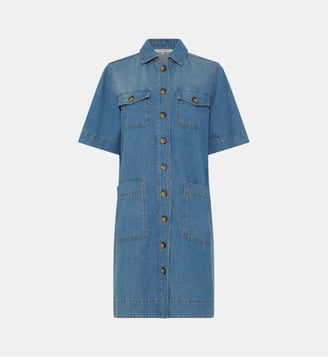 Robe droite en denim à poches - RANI - Gerard Darel - Jean