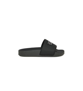 Chaussons avec Numeric logo - MM6 Maison Margiela - Noir