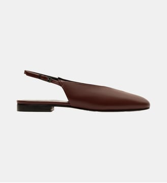 Donata - Ballerines En Cuir Nappa Bordeaux - Parallèle - Bordeaux