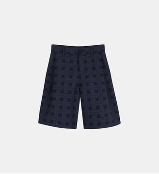 Bermuda motif jacquard - Kenzo Kids - Medieval blue