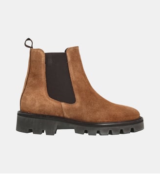 Chelsea laurene - cuir velours - Colisée Paris - Marron clair