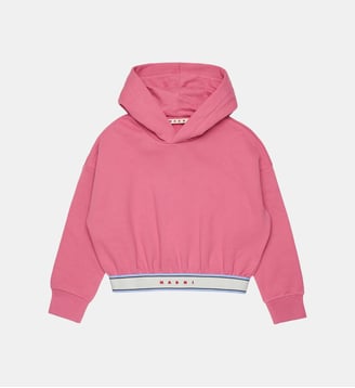Sweat à capuche avec logo - Marni - Orchidée rose